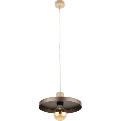 Pendel SILA 1xE27/15W/230V diameter 30 cm brun/beige