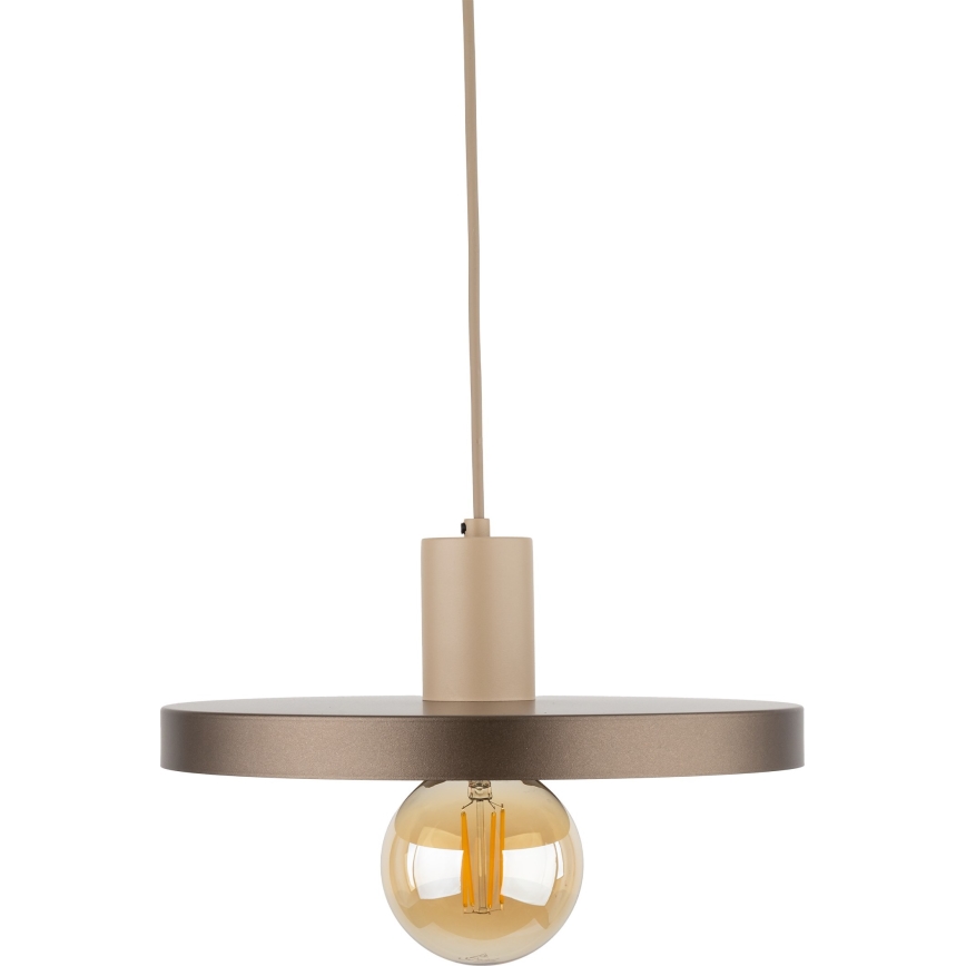 Pendel SILA 1xE27/15W/230V diameter 30 cm brun/beige