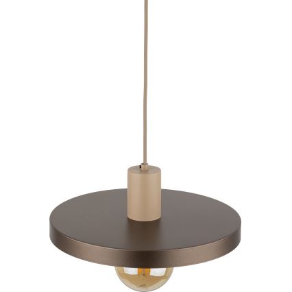 Pendel SILA 1xE27/15W/230V diameter 30 cm brun/beige