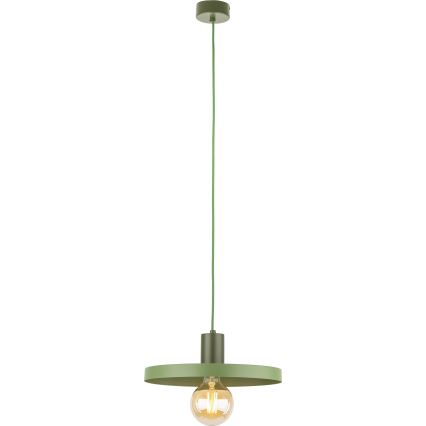 Pendel SILA 1xE27/15W/230V diameter 30 cm grøn