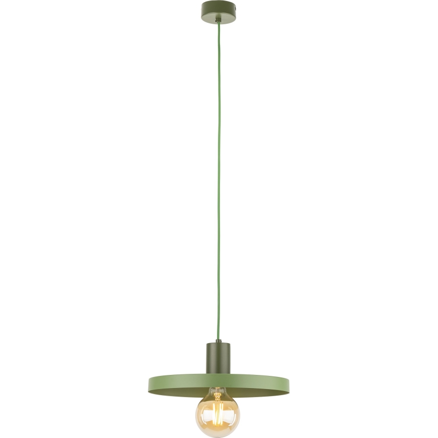 Pendel SILA 1xE27/15W/230V diameter 30 cm grøn