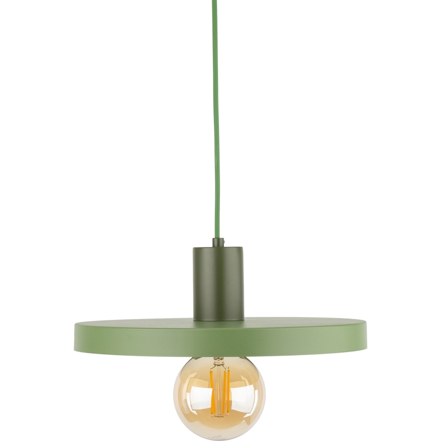 Pendel SILA 1xE27/15W/230V diameter 30 cm grøn