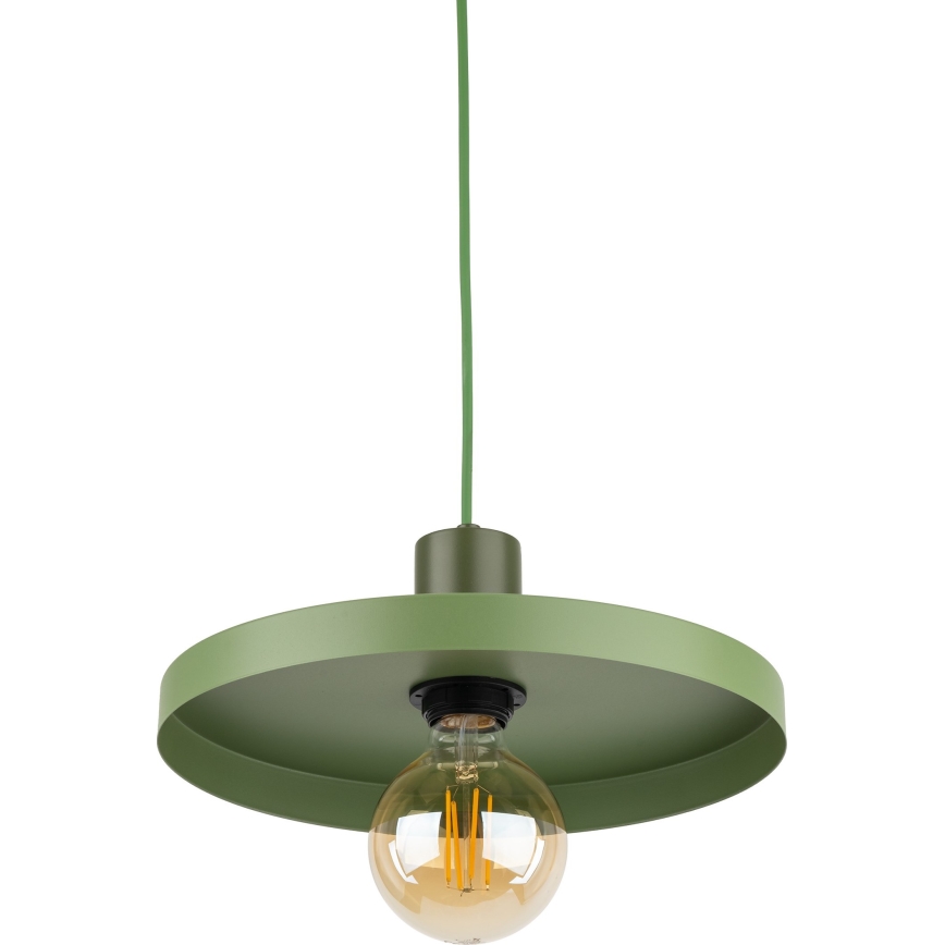 Pendel SILA 1xE27/15W/230V diameter 30 cm grøn