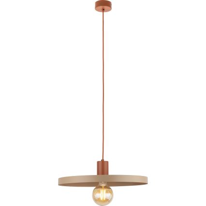 Pendel SILA 1xE27/15W/230V diameter 40 cm beige/mursten