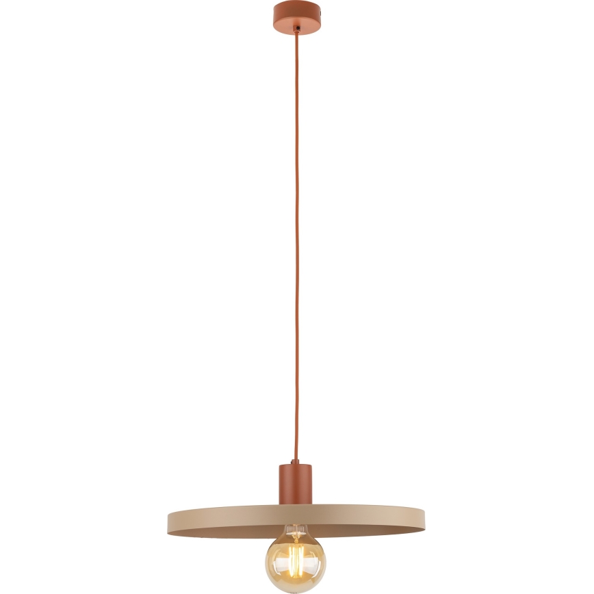 Pendel SILA 1xE27/15W/230V diameter 40 cm beige/mursten
