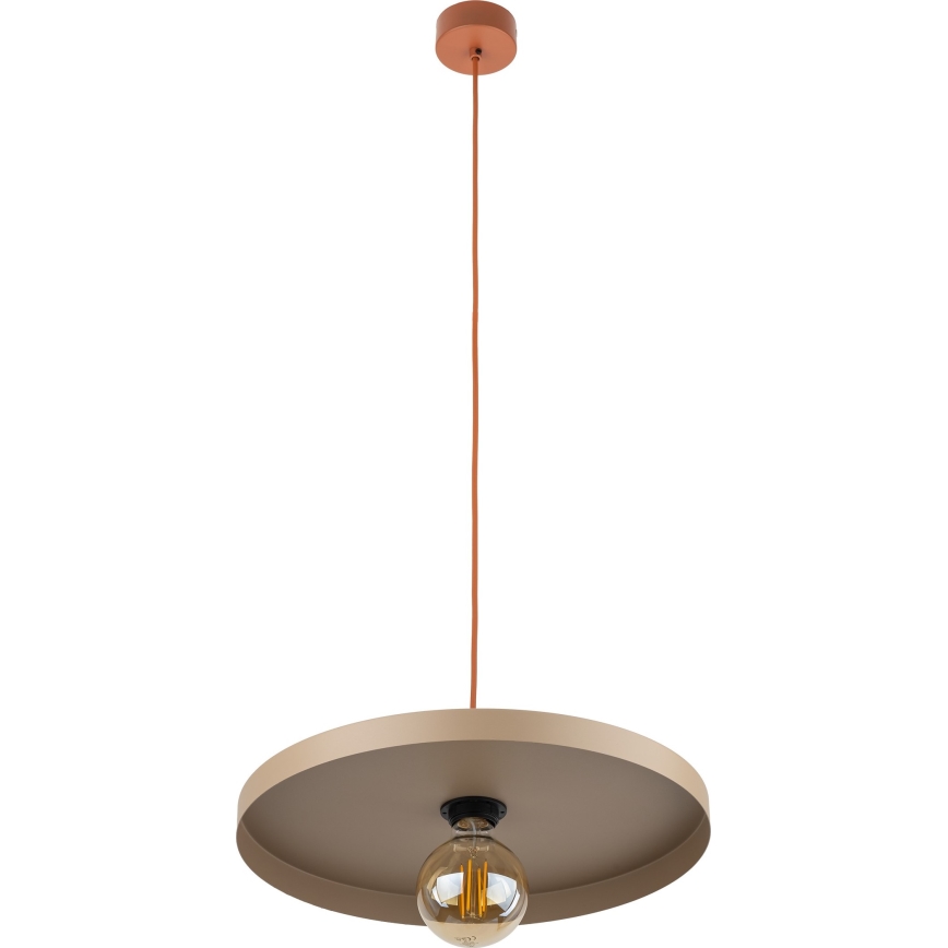 Pendel SILA 1xE27/15W/230V diameter 40 cm beige/mursten