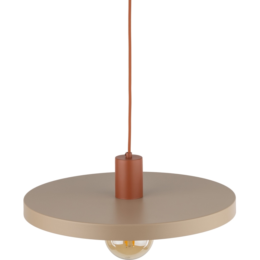 Pendel SILA 1xE27/15W/230V diameter 40 cm beige/mursten