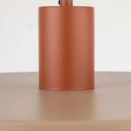 Pendel SILA 1xE27/15W/230V diameter 40 cm beige/mursten