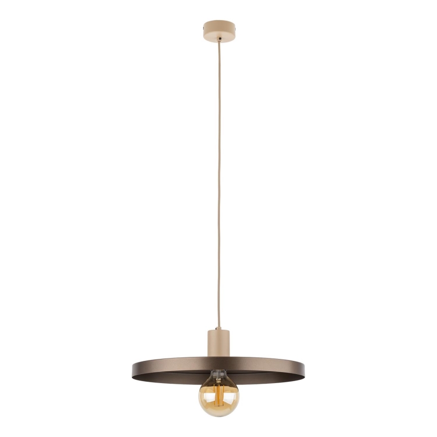 Pendel SILA 1xE27/15W/230V diameter 40 cm brun/beige