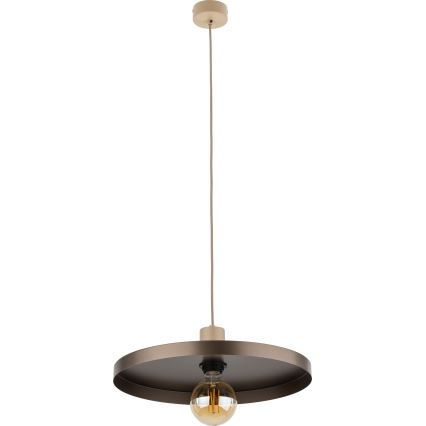 Pendel SILA 1xE27/15W/230V diameter 40 cm brun/beige
