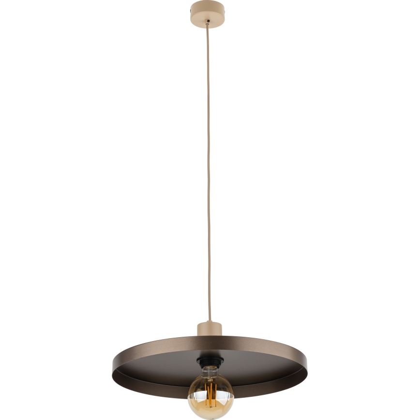 Pendel SILA 1xE27/15W/230V diameter 40 cm brun/beige