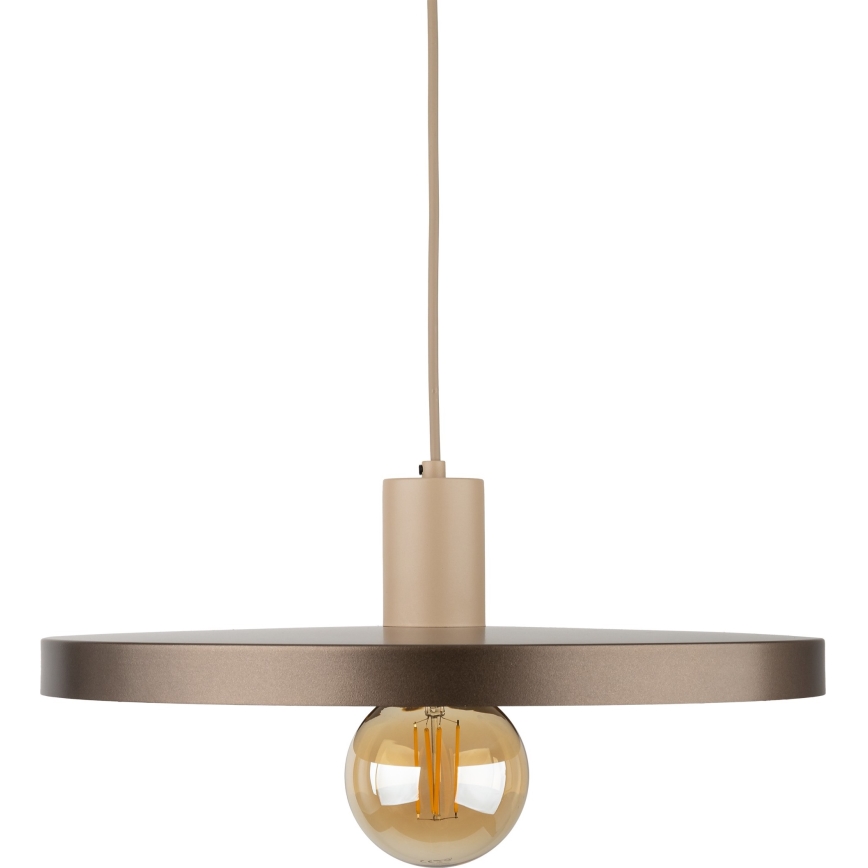 Pendel SILA 1xE27/15W/230V diameter 40 cm brun/beige
