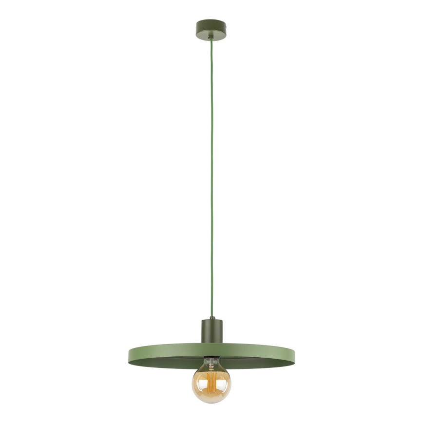Pendel SILA 1xE27/15W/230V diameter 40 cm grøn