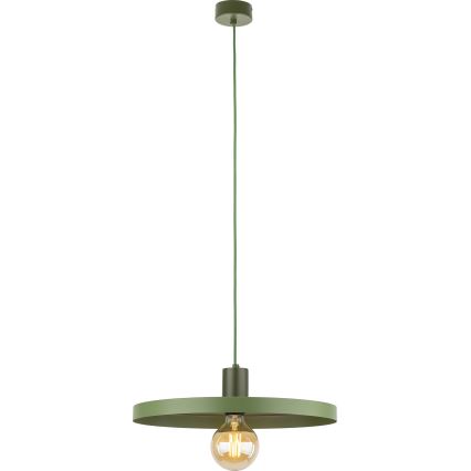 Pendel SILA 1xE27/15W/230V diameter 40 cm grøn