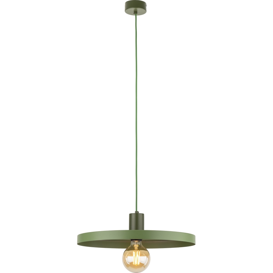 Pendel SILA 1xE27/15W/230V diameter 40 cm grøn