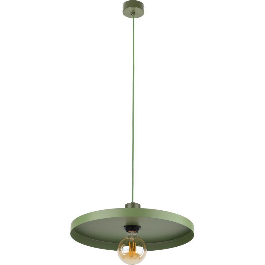 Pendel SILA 1xE27/15W/230V diameter 40 cm grøn