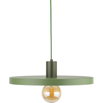 Pendel SILA 1xE27/15W/230V diameter 40 cm grøn