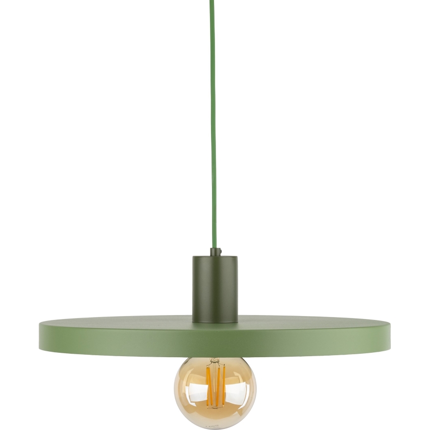 Pendel SILA 1xE27/15W/230V diameter 40 cm grøn
