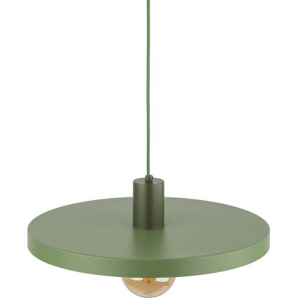 Pendel SILA 1xE27/15W/230V diameter 40 cm grøn