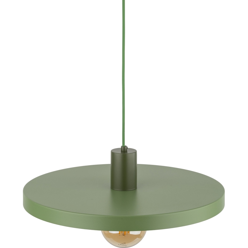 Pendel SILA 1xE27/15W/230V diameter 40 cm grøn