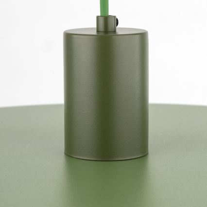 Pendel SILA 1xE27/15W/230V diameter 40 cm grøn