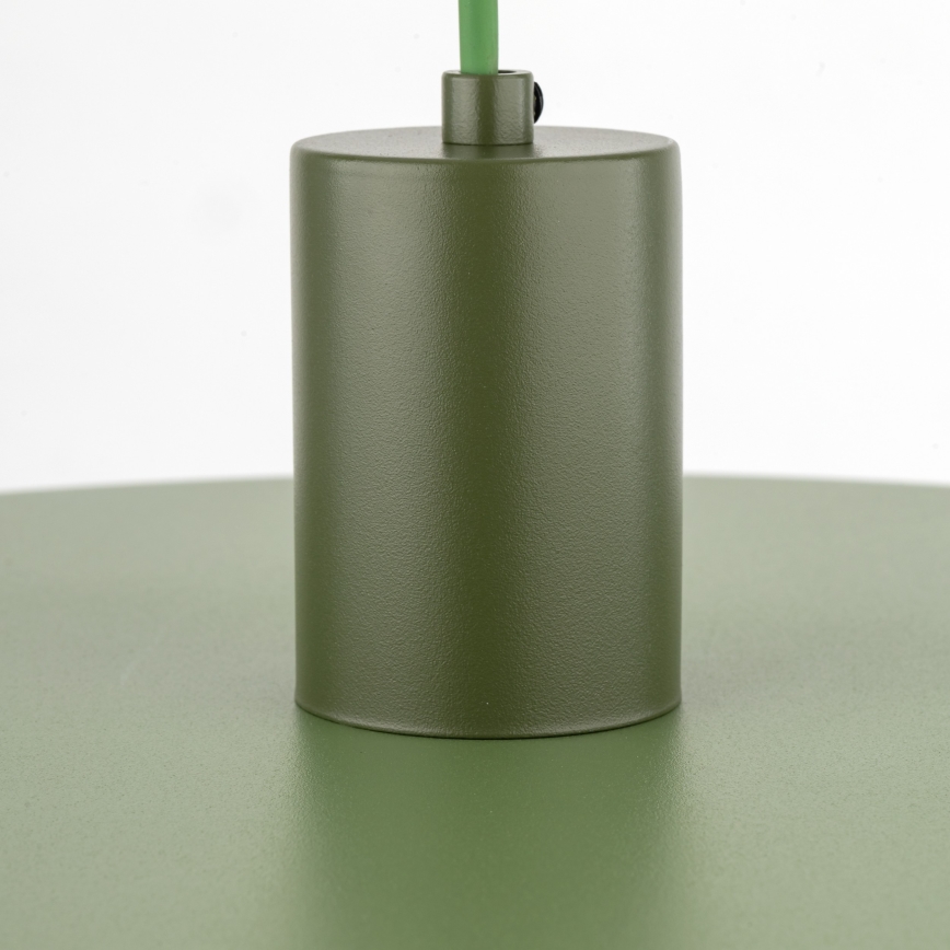 Pendel SILA 1xE27/15W/230V diameter 40 cm grøn
