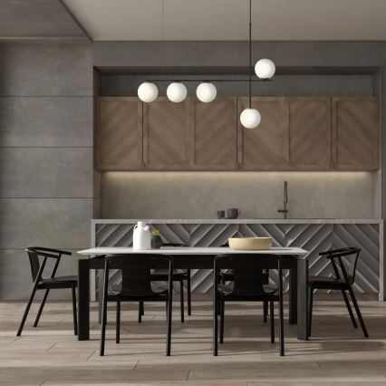 Pendel SILIA 5xG9/12W/230V sort