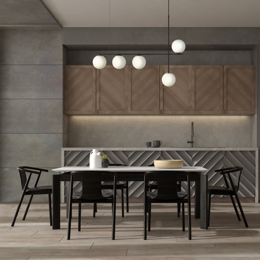 Pendel SILIA 5xG9/12W/230V sort