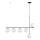 Pendel SILIA 6xG9/12W/230V sort