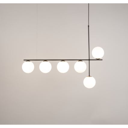 Pendel SILIA 6xG9/12W/230V sort