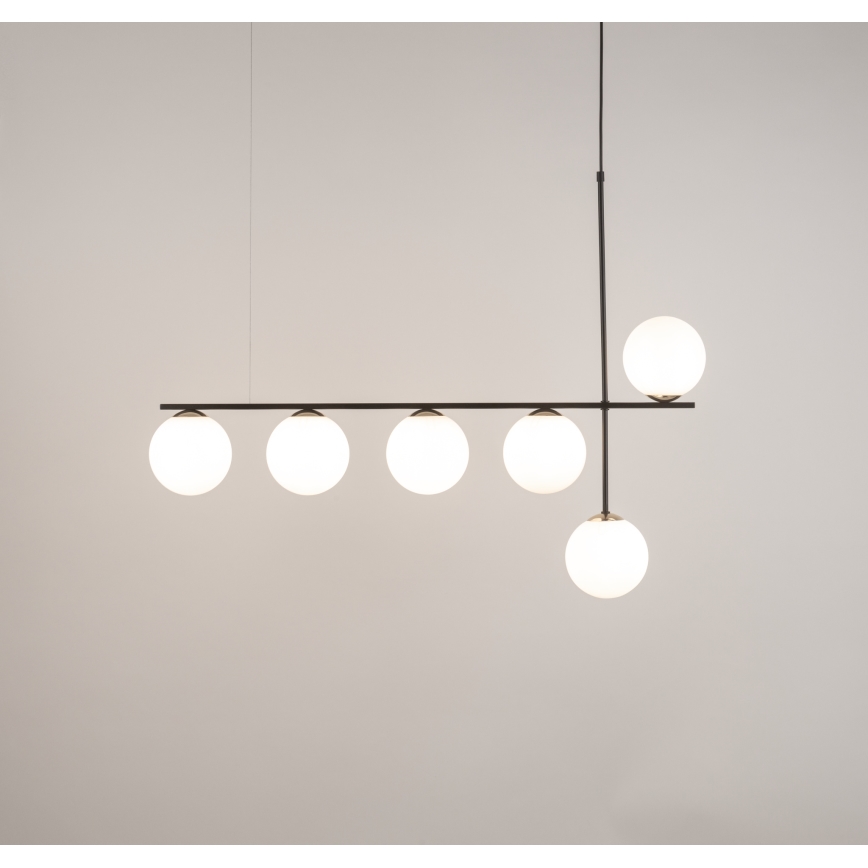 Pendel SILIA 6xG9/12W/230V sort
