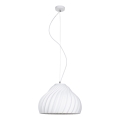 Pendel SILVO 1xE27/60W/230V diameter 38 cm hvid