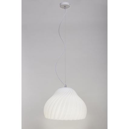Pendel SILVO 1xE27/60W/230V diameter 38 cm hvid