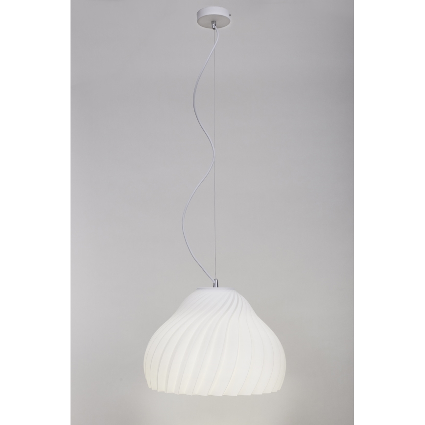 Pendel SILVO 1xE27/60W/230V diameter 38 cm hvid