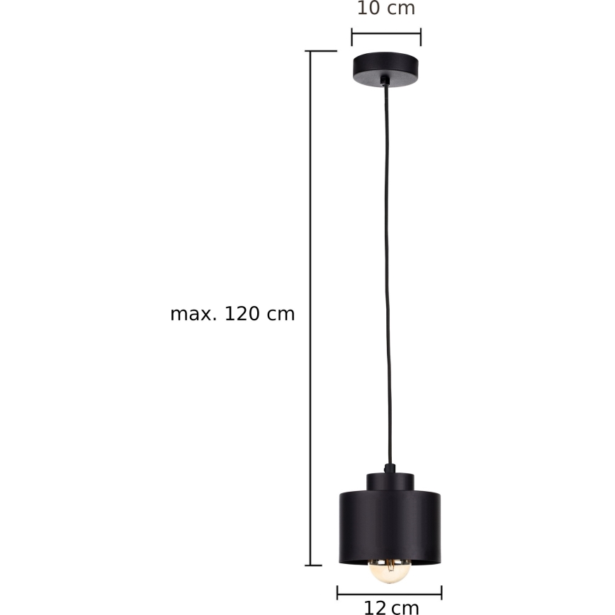Pendel SIMPLY BLACK 1xE27/60W/230V