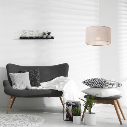 Pendel SIRJA 1xE27/60W/230V beige