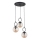 Pendel SITRO 3xE14/10W/230V sort/røget beige