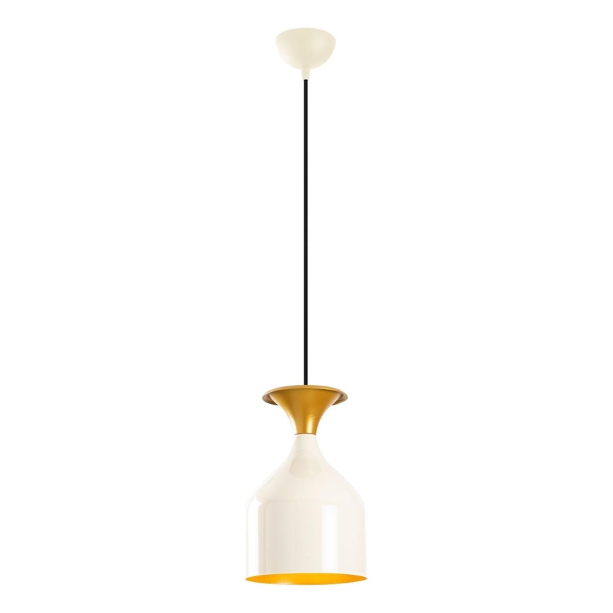 Pendel SIVANI på ledning 1xE27/40W/230V hvid/kobber
