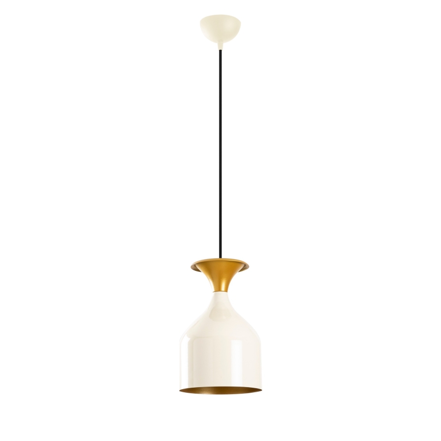 Pendel SIVANI på ledning 1xE27/40W/230V hvid/kobber