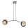 Pendel SKIVA 2xE27/15W/230V sort/beige