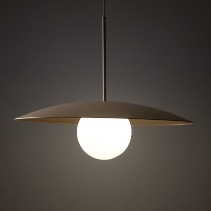 Pendel SLATE 1xE27/15W/230V diameter 65 cm beige