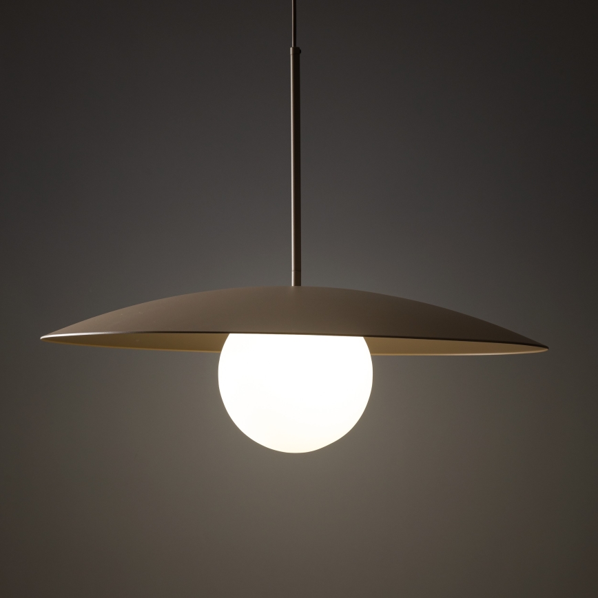Pendel SLATE 1xE27/15W/230V diameter 65 cm beige