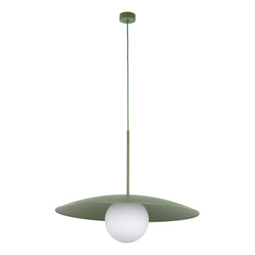 Pendel SLATE 1xE27/15W/230V diameter 65 cm grøn