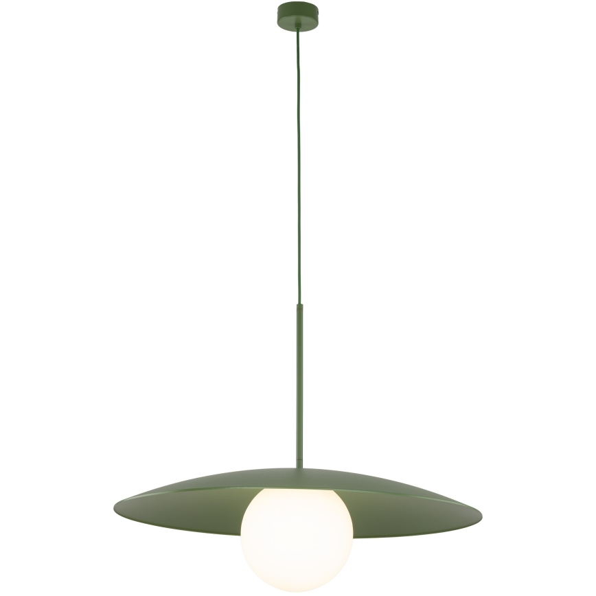 Pendel SLATE 1xE27/15W/230V diameter 65 cm grøn