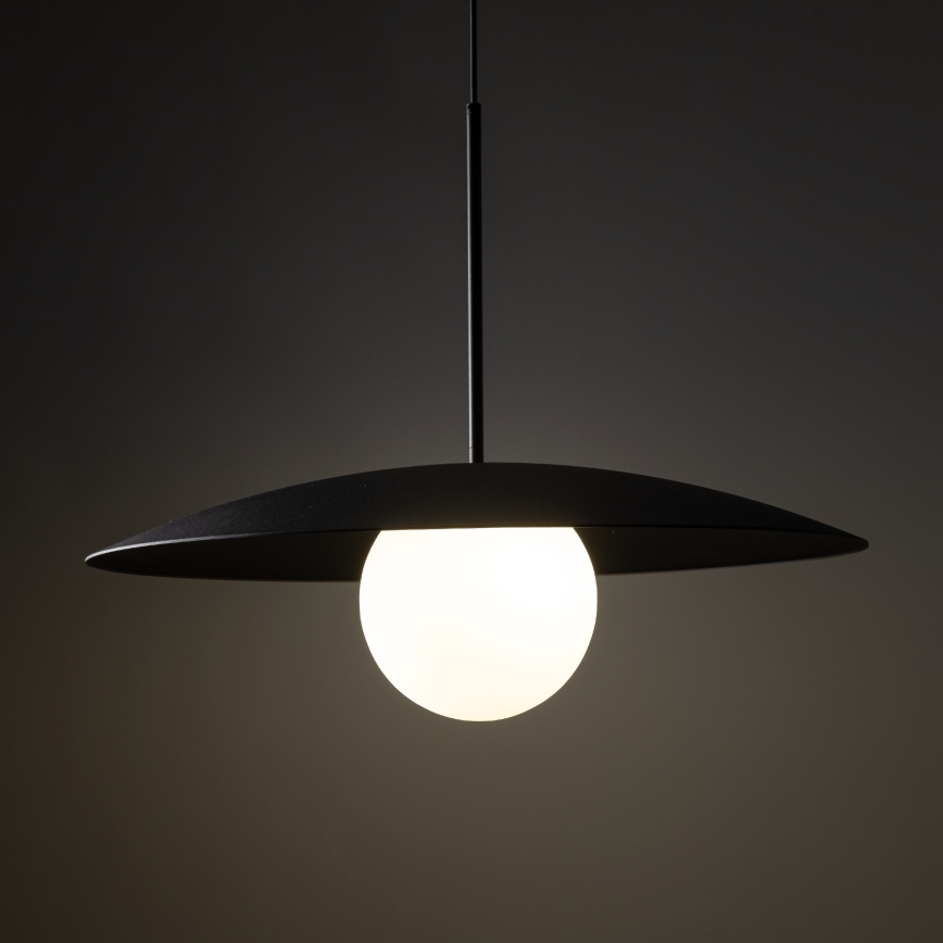 Pendel SLATE 1xE27/15W/230V diameter 65 cm sort