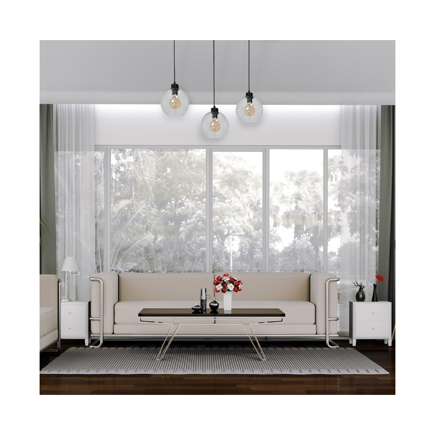 Pendel SOFIA 3xE27/60W/230V transparent