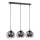Pendel SOLO BLACK 3xE27/60W/230V sort/gylden