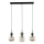 Pendel SOPHIA på ledning 3xE14/10W/230V sort/grøn/røget beige