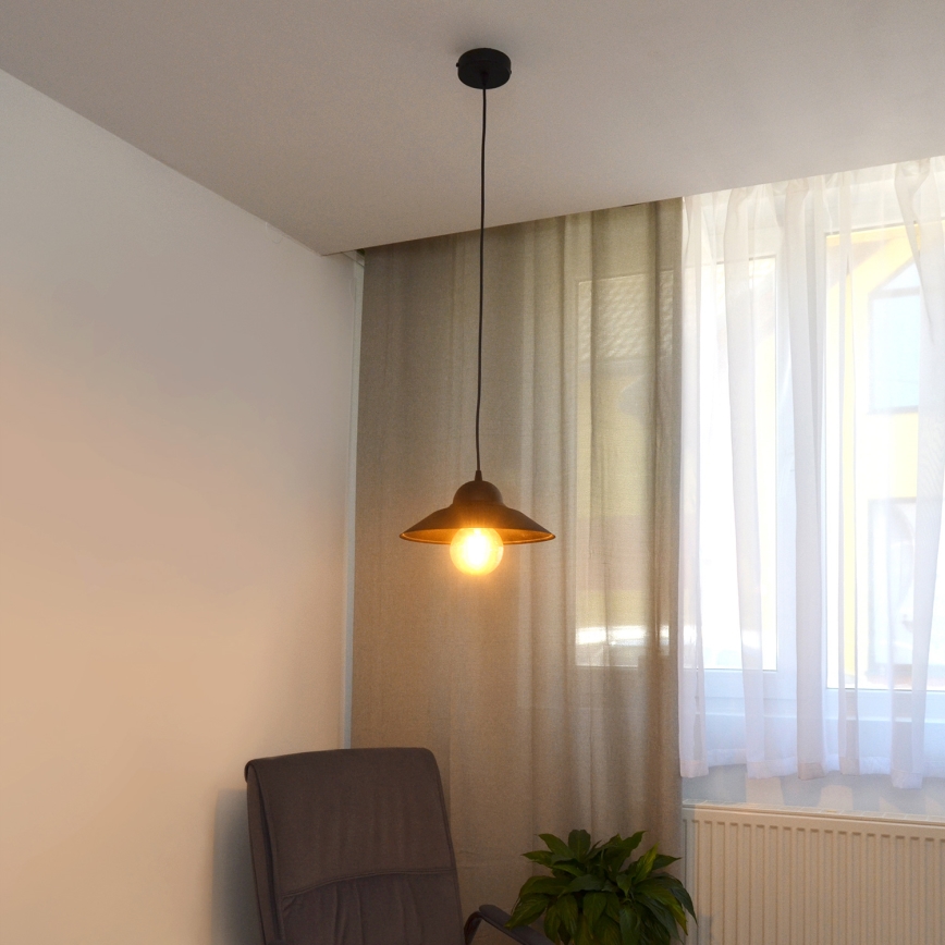Pendel SORAPIS 1xE27/15W/230V sort