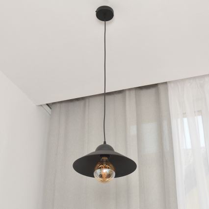 Pendel SORAPIS 1xE27/15W/230V sort